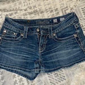 size 26 worn a few times great condition! Miss Me shorts